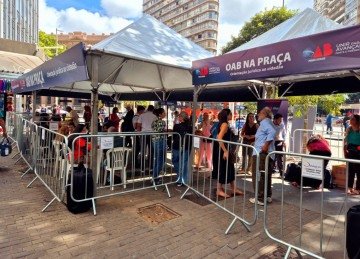 A primeira edição do projeto 'OAB na Praça' esta acontecendo nesta quarta-feira (22/4) na Parça Sete, das 9h às 14h -  (crédito: Jair Amaral/EM/D.A. Press)