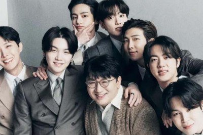 A empresa de Bang, a Hybe, também está por trás de outros grandes nomes do K-pop, incluindo Seventeen, Le Sserafim e Katseye -  (crédito: Getty Images)