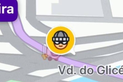 Waze tem 'alerta de insegurança'. Alerta funciona com auxilio dos próprios usuários e é responsável por reportar áreas de risco de assaltos. -  (crédito: Redes Sociais/Reprodução)