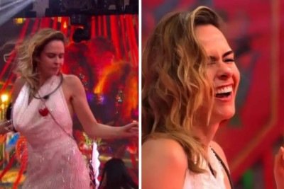 Ana Paula dançando ao som de 'World hold on' trouxe a música de volta aos charts -  (crédito: TV Globo / reprodução)