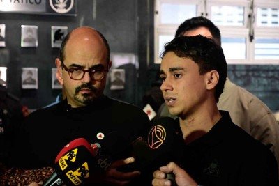 Nikolas, que já atuava nos bastidores do PL em defesa da pré-candidatura de Simões, colocou nesta quarta-feira (22) o rosto para aproximar o governador das forças de segurança -  (crédito: LEANDRO COURI/EM/D.A.PRESS)