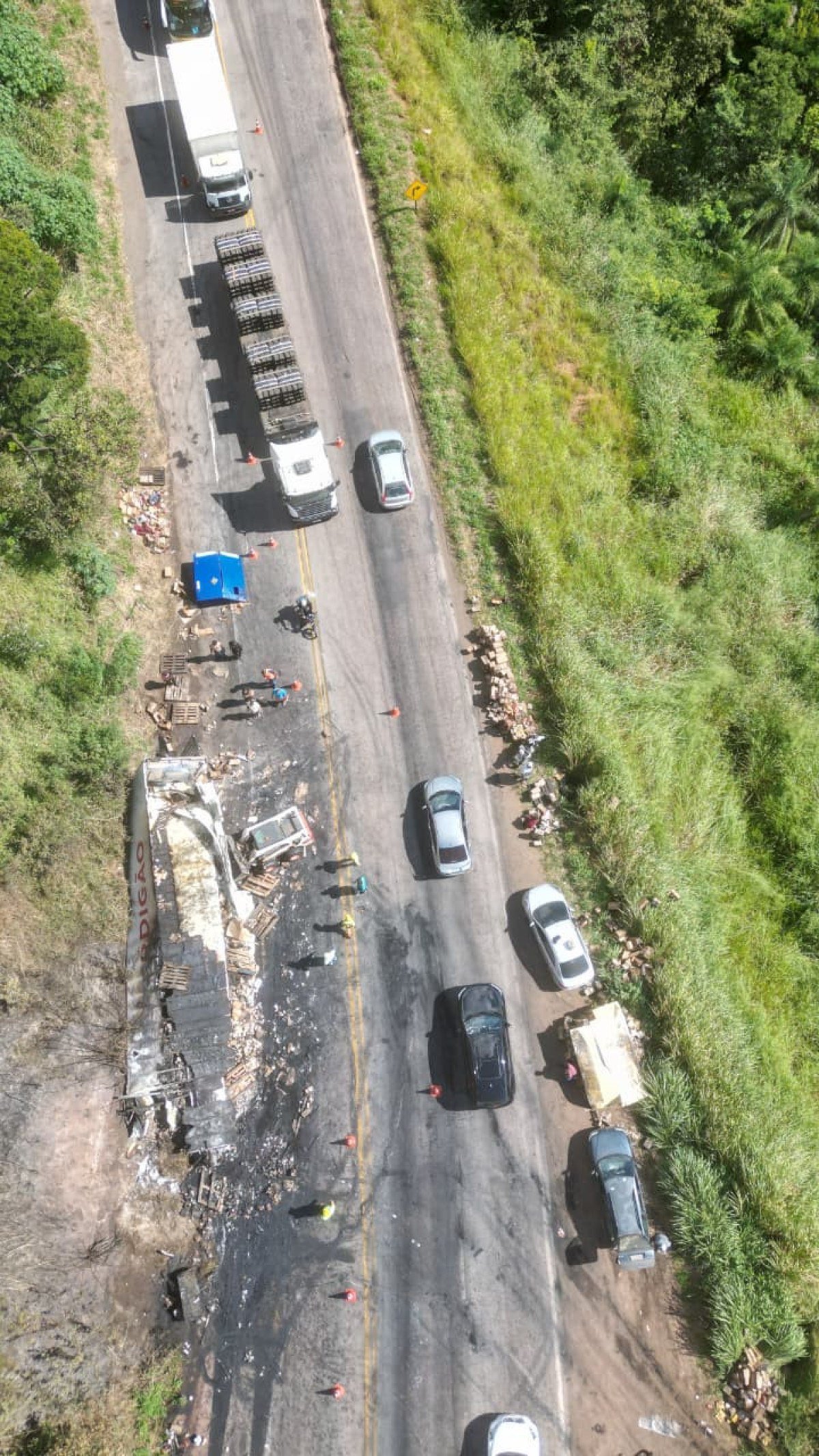 A libera&ccedil;&atilde;o total s&oacute; foi feita ap&oacute;s a limpeza da via
