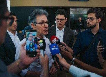 A troca de acusa&ccedil;&otilde;es ocorre em meio ao acirramento do embate entre Zema e Gilmar Mendes, intensificado ap&oacute;s o ministro apresentar uma not&iacute;cia-crime contra o ex-governador, solicitando sua inclus&atilde;o no inqu&eacute;rito das fake news -  (crédito: Murilo Duarte/Reprodu&ccedil;&atilde;o)