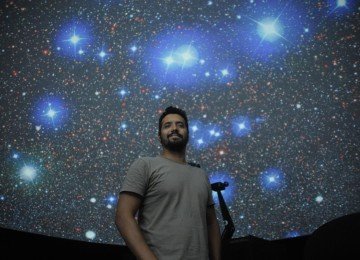 Pesquisa de astrônomo da UFMG, Filipe Ferreira, possibilitou a descoberta de 31 novos aglomerados de estrelas na Via Láctea. -  (crédito: Credito: Alexandre Guzanshe/EM/D.A Press.)