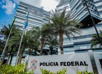Sede da Polícia Federal (PF) em Brasília (DF) -  (crédito: Rafa Neddermeyer/Agência Brasil)