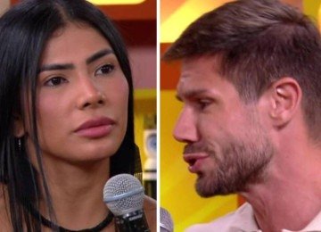 Aliados no BBB 26, Marciele Albuquerque e Jonas Sulzbach trocam farpas em reencontro depois do reality -  (crédito: Globoplay)