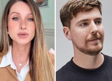 Brasileira Lorrayne Mavromatis entrou na justiça contra o youtuber MrBeast -  (crédito: Redes sociais)