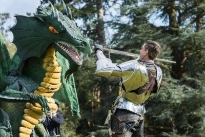 São Jorge é tido como uma figura glamurosa com uma lenda que reflete valores ingleses -  (crédito: Getty Images)