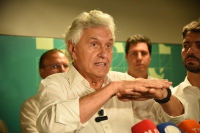 Pré-candidato à presidência Ronaldo Caiado (PSD) durante agenda em BH -  (crédito: Gladyston Rodrigues/EM/D.A.Press)