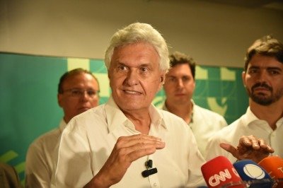 Caiado durante agenda com empresários em Belo Horizonte, onde defendeu gestão como eixo da campanha e evitou a polarização -  (crédito: Gladyston Rodrigues/EM/D.A.Press)