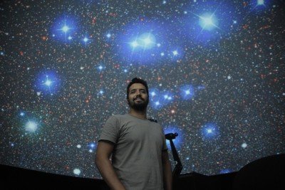 Pesquisa de astrônomo da UFMG, Filipe Ferreira, possibilitou a descoberta de 31 novos aglomerados de estrelas na Via Láctea. -  (crédito: Credito: Alexandre Guzanshe/EM/D.A Press.)