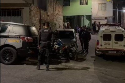 Atirador abriu fogo contra uma viatura da Polícia Militar na noite desta quinta-feira (23/4) -  (crédito: Imagem cedida ao EM)