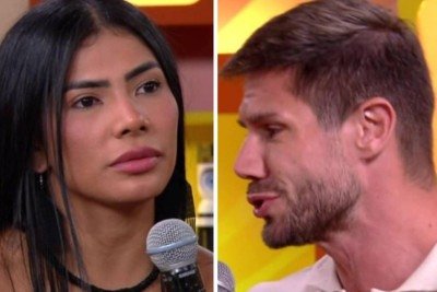 Aliados no BBB 26, Marciele Albuquerque e Jonas Sulzbach trocam farpas em reencontro depois do reality -  (crédito: Globoplay)