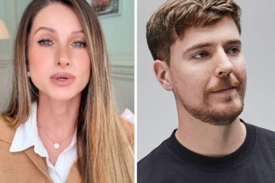 Brasileira Lorrayne Mavromatis entrou na justiça contra o youtuber MrBeast -  (crédito: Redes sociais)