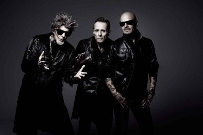 Da formação original dos titãs ficaram Branco Mello, Tony Bellotto e Sérgio Britto,  que vão apresentar em BH todas as músicas do álbum 'Cabeça dinossauro' -  (crédito: Pedro Dimitrow/Divulgação)