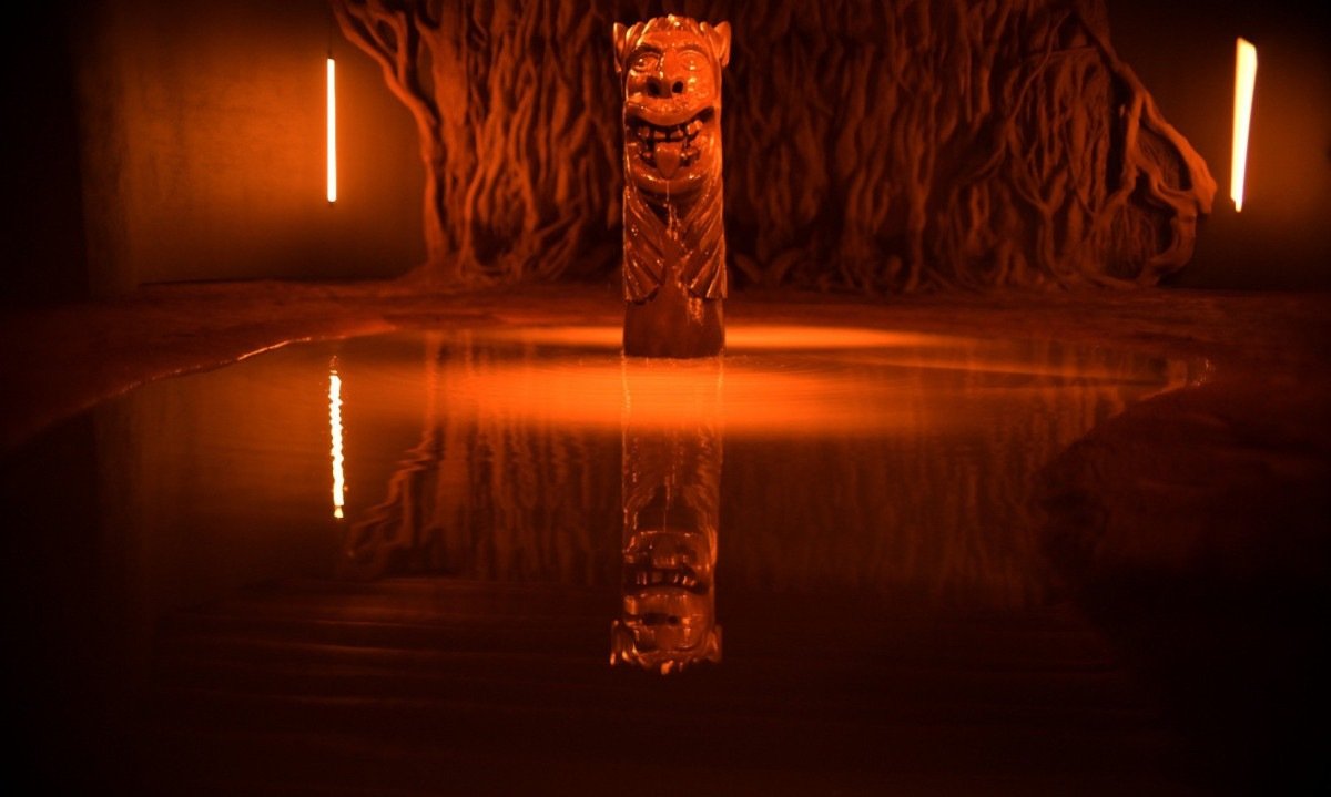 Carranca na exposi&ccedil;&atilde;o Tororoma, de Davi de Jesus Nascimento