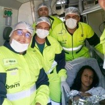 Surpresa na BR-040: bebê Kimberly nasce em viatura durante o feriado - Via Cristais / Divulgação 