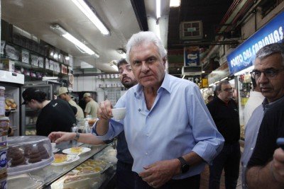 Caiado durante visita ao Mercado Central, em BH -  (crédito: Edesio Ferreira/EM/D.A.Press)
