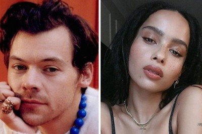 Harry Styles e Zoë Kravitz foram vistos em clima de romance pela primeira vez em agosto de 2025 -  (crédito: Divulgação)