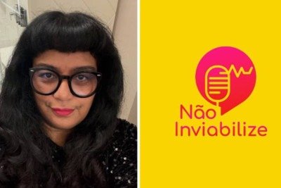 Podcast 'Não iniviabilize', da brasileira Déia Freitas, está entre os mais ouvidos do mundo -  (crédito: Reprodução)