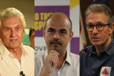 Simões terá palanque duplo, com apoio dos presidenciáveis Ronaldo Caiado e Romeu Zema -  (crédito: Tulio Santos/EM/D.A. Press, Gladyston Rodrigues/EM/D.A. Press e Jair Amaral/EM/D.A Press)