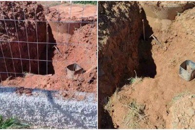 Trabalhador foi atendido pelo Corpo de Bombeiros e Samu -  (crédito: CBMMG)