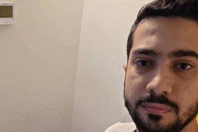 O engenheiro civil egípcio Abdallah Montaser, 31, que aguarda com a família há 16 dias no aeroporto de Guarulhos  -  (crédito: Acervo pessoal)