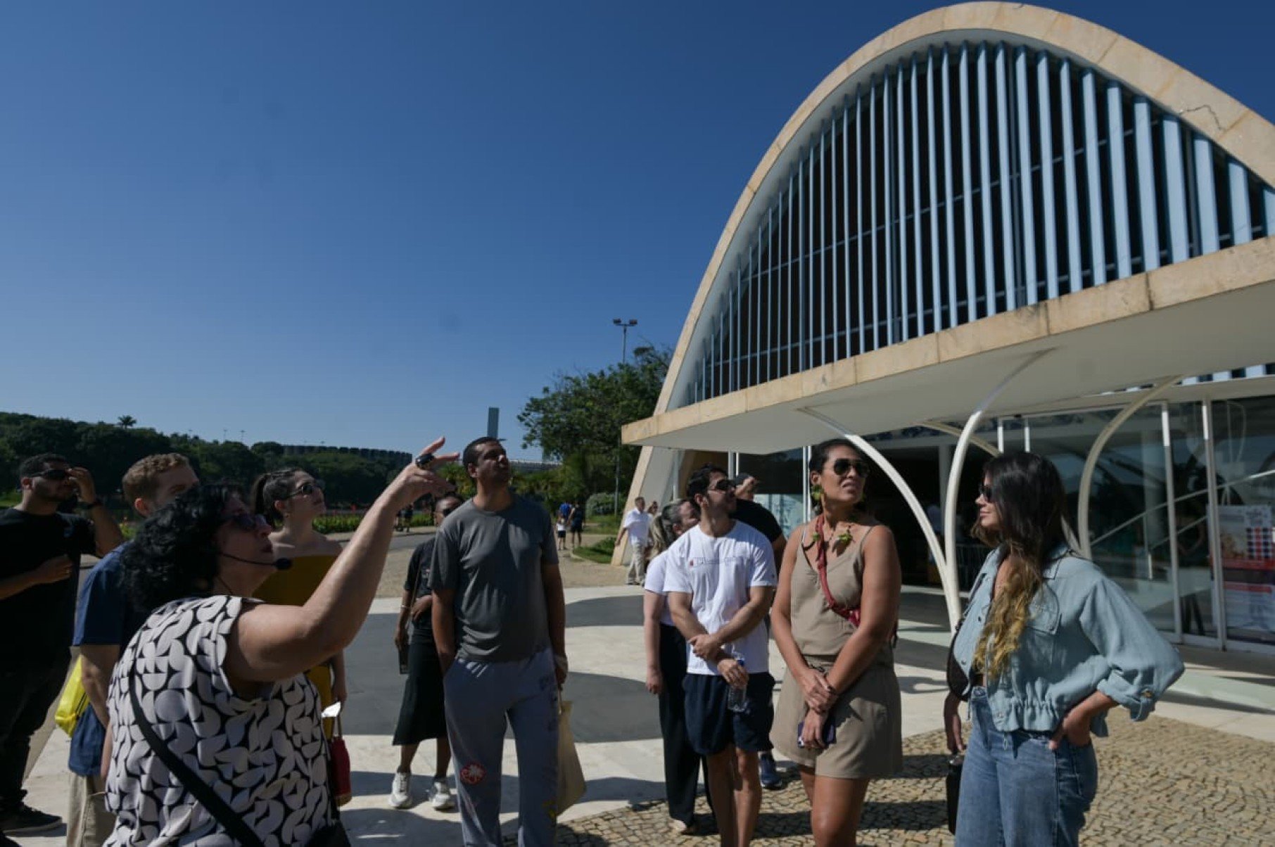 A primeira parada do roteiro foi na Igreja de São Francisco de Assis-Leandro Couri/EM/D.A Press