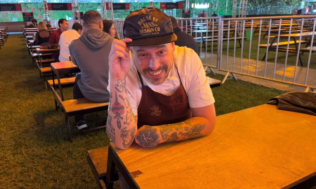 O chef Felipe Fernandes, o Fih, veio de S&atilde;o Paulo para o evento