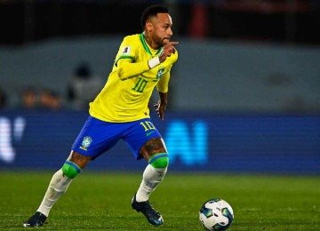 Neymar vive a expectativa de disputar possivelmente a última Copa do Mundo de sua carreira -  (crédito: Eitan ABRAMOVICH / AFP – 21/5/25)