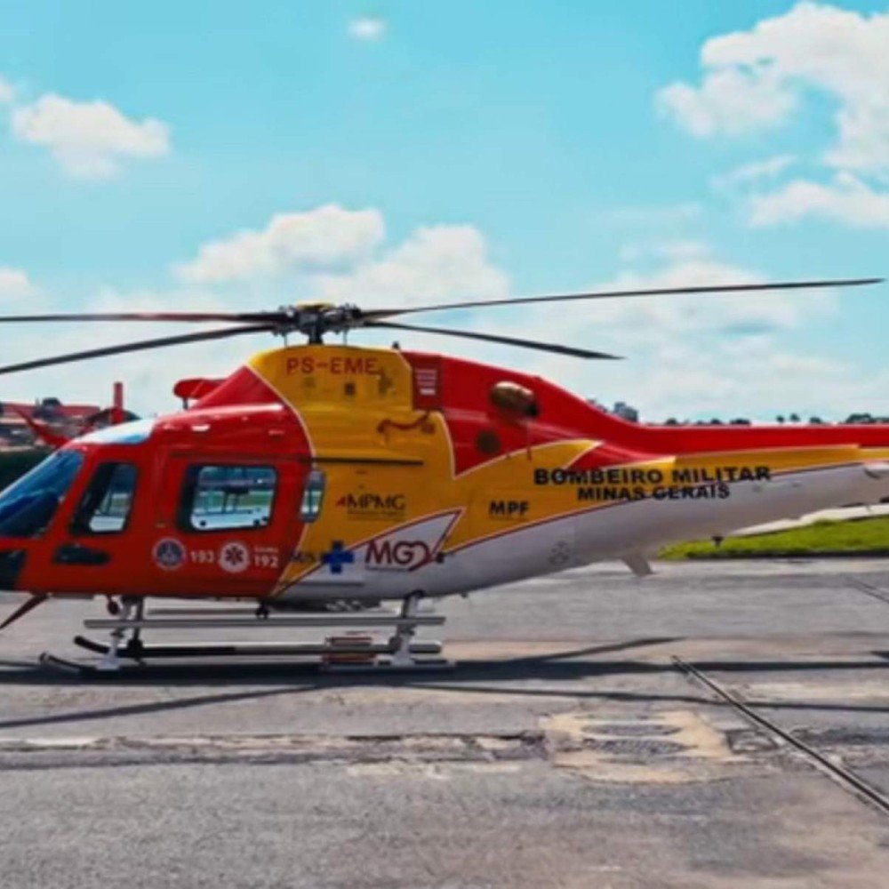MG: helicóptero de R$ 43,5 mi com UTI reforça frota do Corpo de Bombeiros