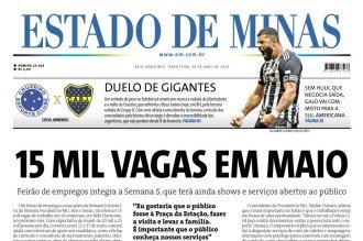 CONFIRA A CAPA DO ESTADO DE MINAS DO DIA 28/04/2026