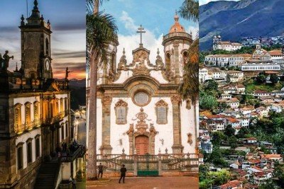 Cidades hist&oacute;ricas de Minas Gerais oferecem roteiros culturais e econ&ocirc;micos para aproveitar o feriado prolongado de maio. -  (crédito: Leo Lara/Divulgacao / Assessoria/Prefeitura de S&atilde;o Jo&atilde;o del-Rei / Rosino / Wikemedia Commons )