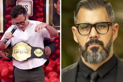 Enrique Diaz fez comentário irônico sobre curso para homens divulgado por Juliano Cazarré -  (crédito: Rede Globo / reprodução )