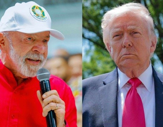 Lula anuncia socorro para minimizar efeitos da sobretaxa anunciada pela Casa Branca
 -  (crédito: Ricardo Stuckert/PR e AFP)