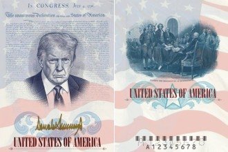 EUA vão emitir passaportes comemorativos com rosto e assinatura de Trump