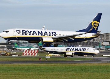 Aviões da Ryanair em operação -  (crédito: Anna Zvereva/Flickr)