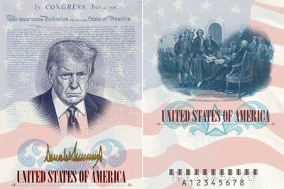 O modelo de passaporte que os EUA devem começar a emitir nos próximos meses  -  (crédito: Reprodução/Departamento de Estado dos EUA)