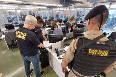 Operação abrangiu sete sedes da empresa de engenharia civil Precon nas cidades de Belo Horizonte, Santa Luzia, Rio Acima e Pedro Leopoldo -  (crédito: Divulgação/Secretaria de Estado de Fazenda de Minas Gerais)