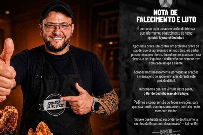 O estabelecimento anunciou que não funcionará nesta terça-feira (28) -  (crédito: Reprodução/Redes Sociais )