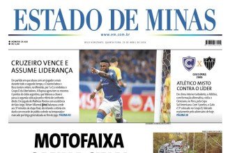 Confira a capa do Estado de Minas do dia 29/04/2026