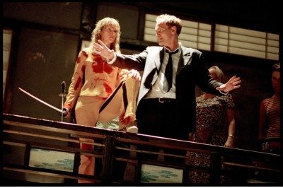 Uma Thurman é dirigida por Quentin Tarantino em 'Kill Bill' -  (crédito: Christophe L./Divulgação)