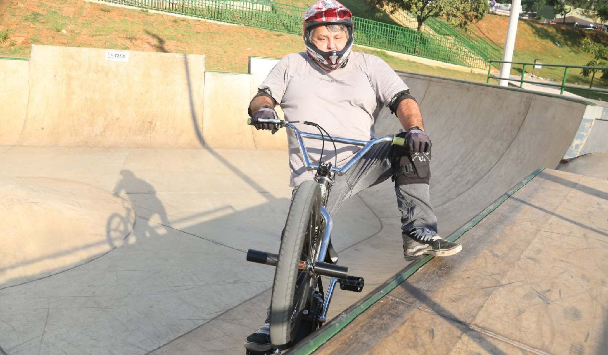O técnico de áudio e atleta de bicicross (BMX) Bruno Bussolotti, de 51 anos, também elogiou a qualidade do local