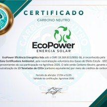 Neutralização de GEE: EcoPower é certificada na Agrishow - DINO