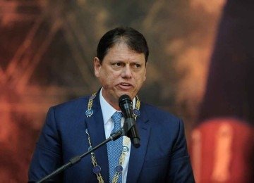 Em São Paulo, Tarcisio de Freitas lidera a disputa pelo governo do estado -  (crédito: Alexandre Guzanshe/EM/D.A. Press – 21/4/26)