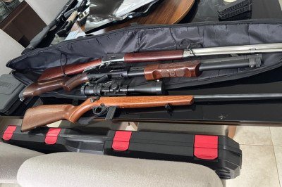 Um arsenal foi encontrado nos endere&ccedil;os dos suspeitos. Todo o material foi apreendido e ser&aacute; analisado pela PF -  (crédito: Pol&iacute;cia Federal/Divulga&ccedil;&atilde;o)