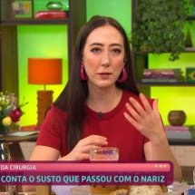 Ju Massaoka diz que quase perdeu parte do nariz após médico aplicar PMMA sem seu conhecimento - Reprodução/TV Globo