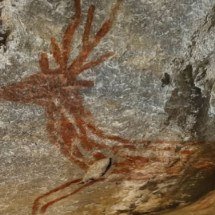 Pinturas rupestres são alvo de vandalismo na Serra do Cipó - Reprodução/Instagram