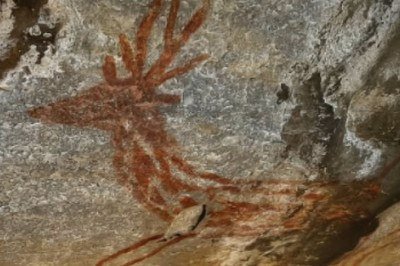Registros da presença humana ancestral em Minas Gerais foram alvo de pichação -  (crédito: Reprodução/Instagram)