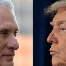 Presidente de Cuba reage a fala de Trump e diz que país não vai se render - MAXIM SHEMETOV/AFP - JIM WATSON/AFP